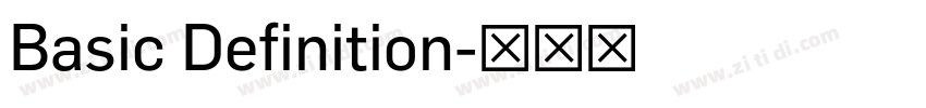 Basic Definition字体转换
